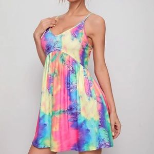 Tie dye coverup dress